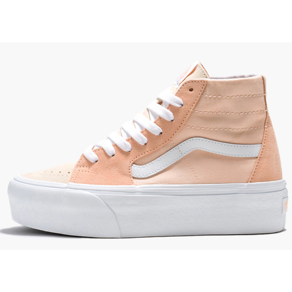 Vans Sk8-Hi Tapered Block Peach Stackform Suede VN0A5JMKBOD Women's Shoes Size 8 - Picture 2 of 4
